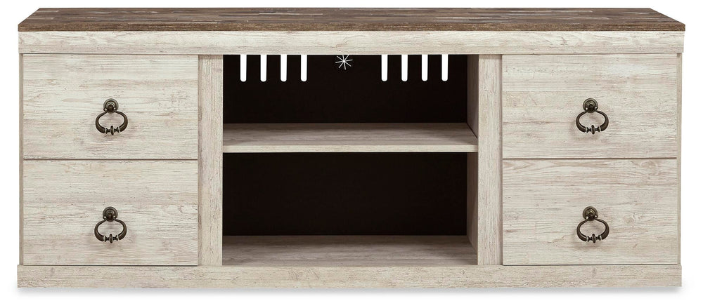 Willowton 60" TV Stand - Light Brown (4)