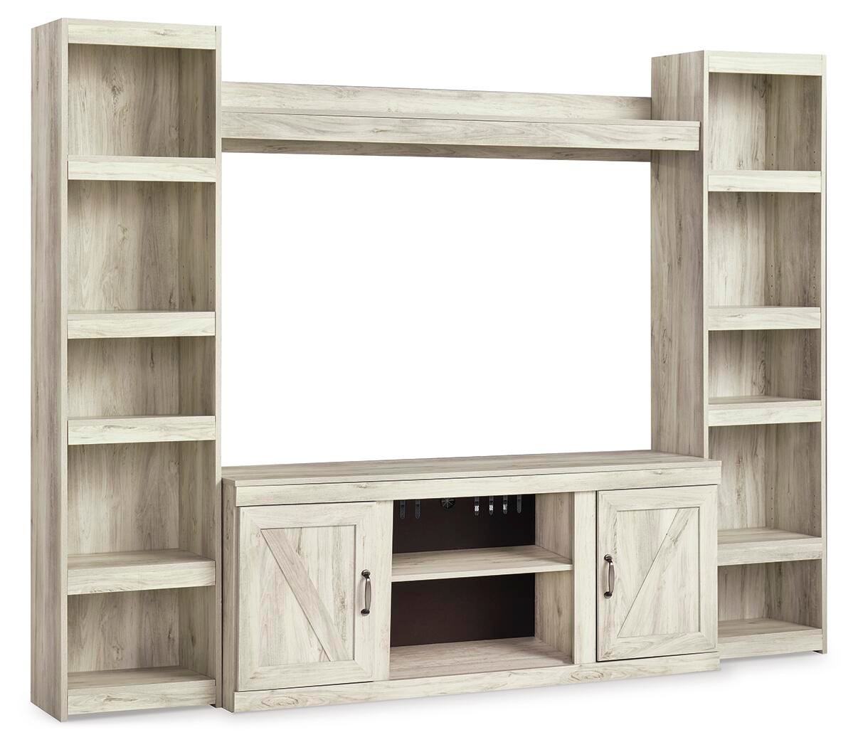 Bellaby 4-Piece Entertainment Center - Beige (1)