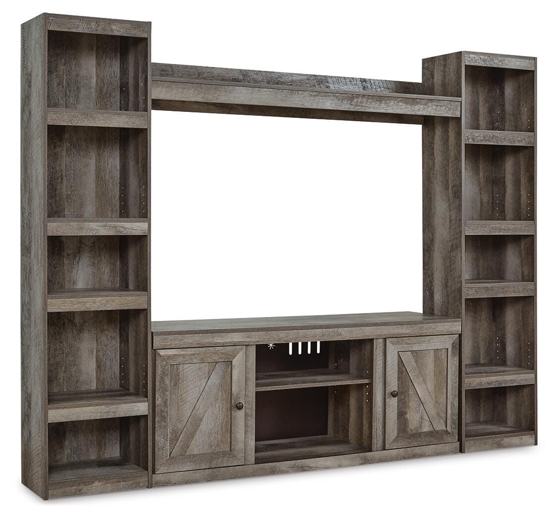 Wynnlow 4-Piece Entertainment Center - Gray (1)
