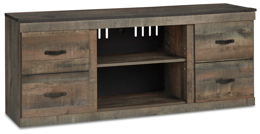 Trinell 60" TV Stand - Dark Brown (1)