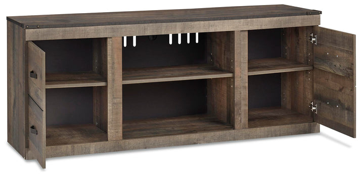 Trinell 60" TV Stand - Dark Brown (4)