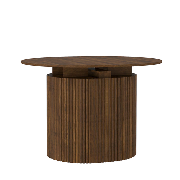 Extendable Foldable Wood Dining Table, Rectangle, Seats Up to 10