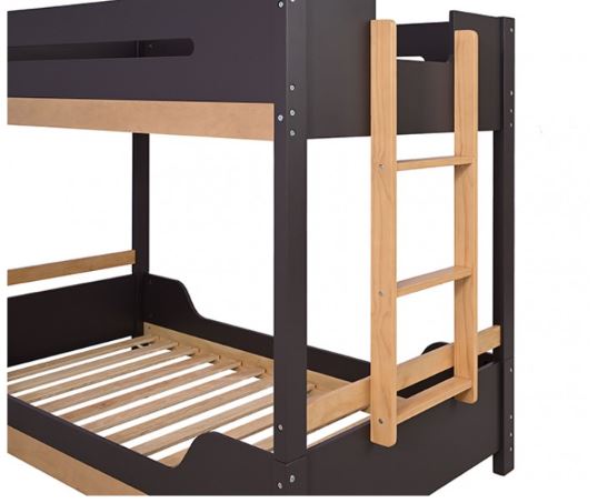 Nestor Twin/Twin Bunk Bed & 2 Twin Mattress - alternate view 3
