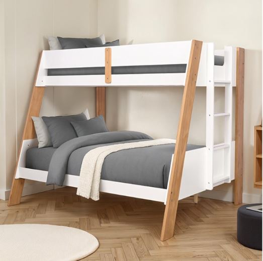 Delbin Twin/Full Bunk Bed with Twin & Full Mattresses