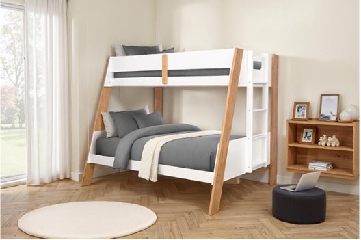 Delbin Twin/Full Bunk Bed with Twin & Full Mattresses