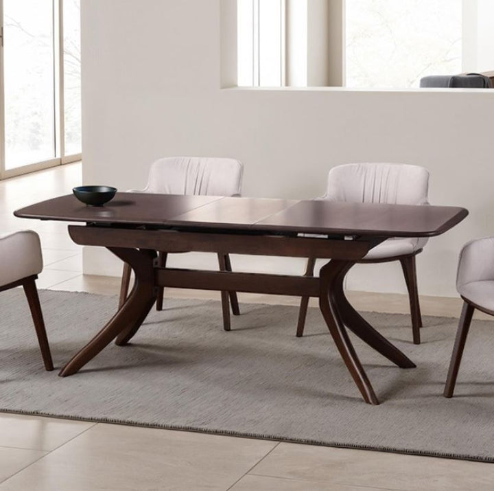 Hadsten 78" Mid-Century Modern Dining Table