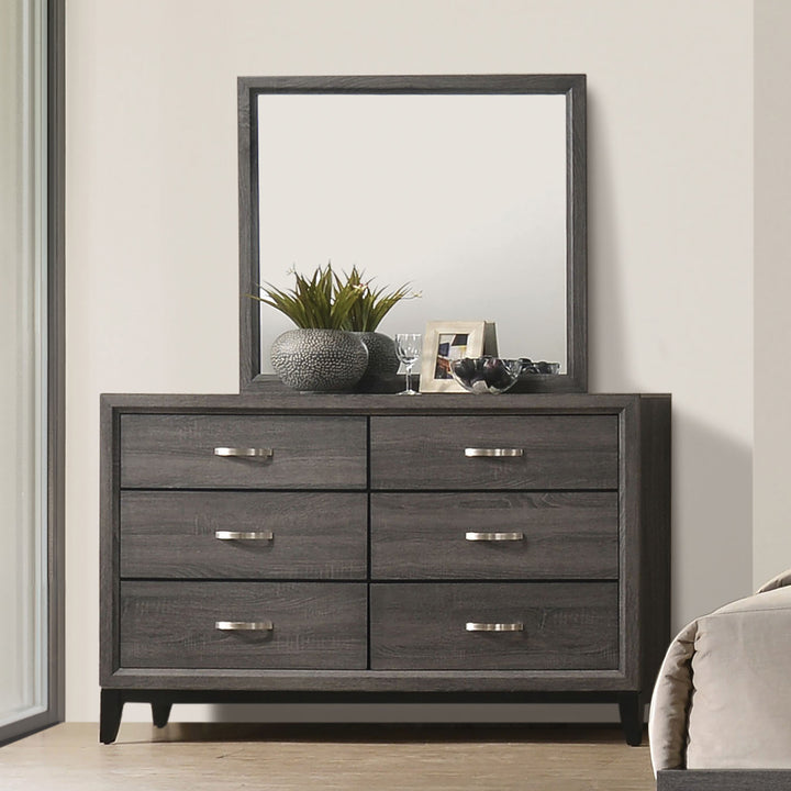 Furniture of America Errico Contemporary King Panel Bed - Gray