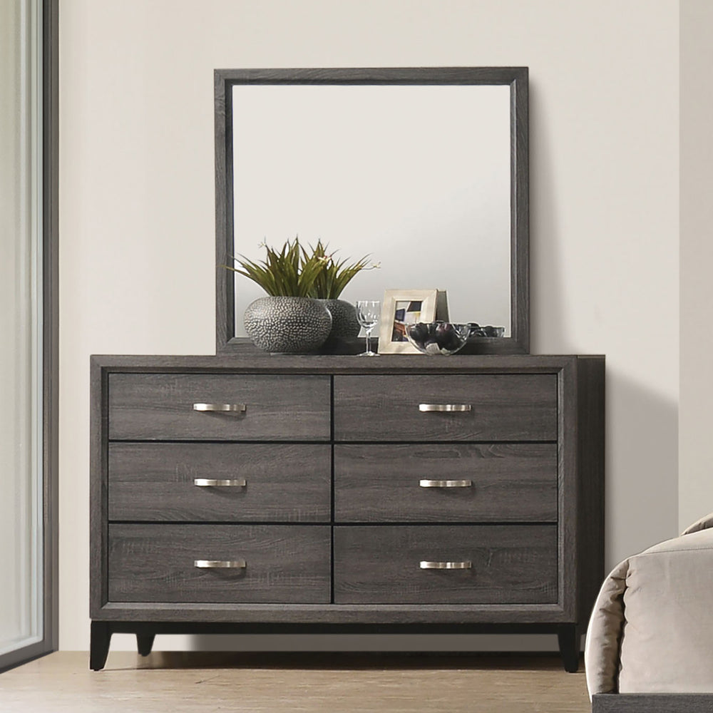 Furniture of America Errico Contemporary King Panel Bed - Gray - alternate view 2