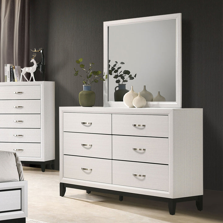 Furniture of America Errico 6-Drawer Dresser - White