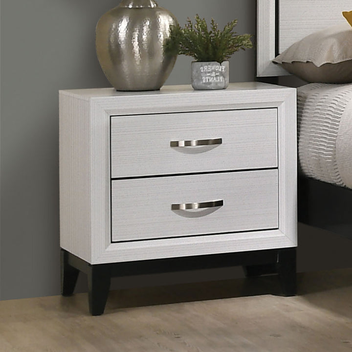 Furniture of America Errico 2-Drawer Nightstand - White