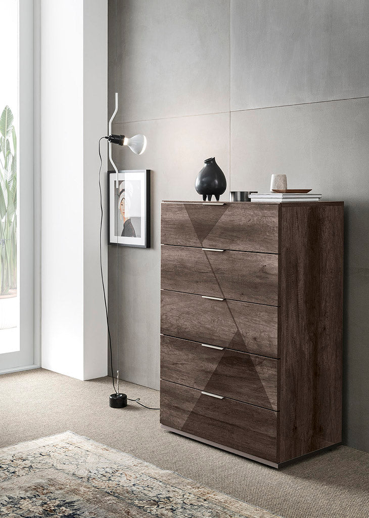 ALF Italia Favignana dresser mirror in surfaced oak