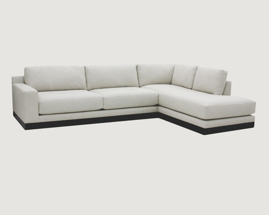 Custom Sectional Flores Design Boston Sectional with Right Arm Facing Chaise