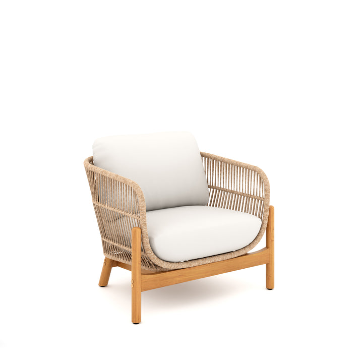 Solstice Rope Club  Chair-Linen Beige