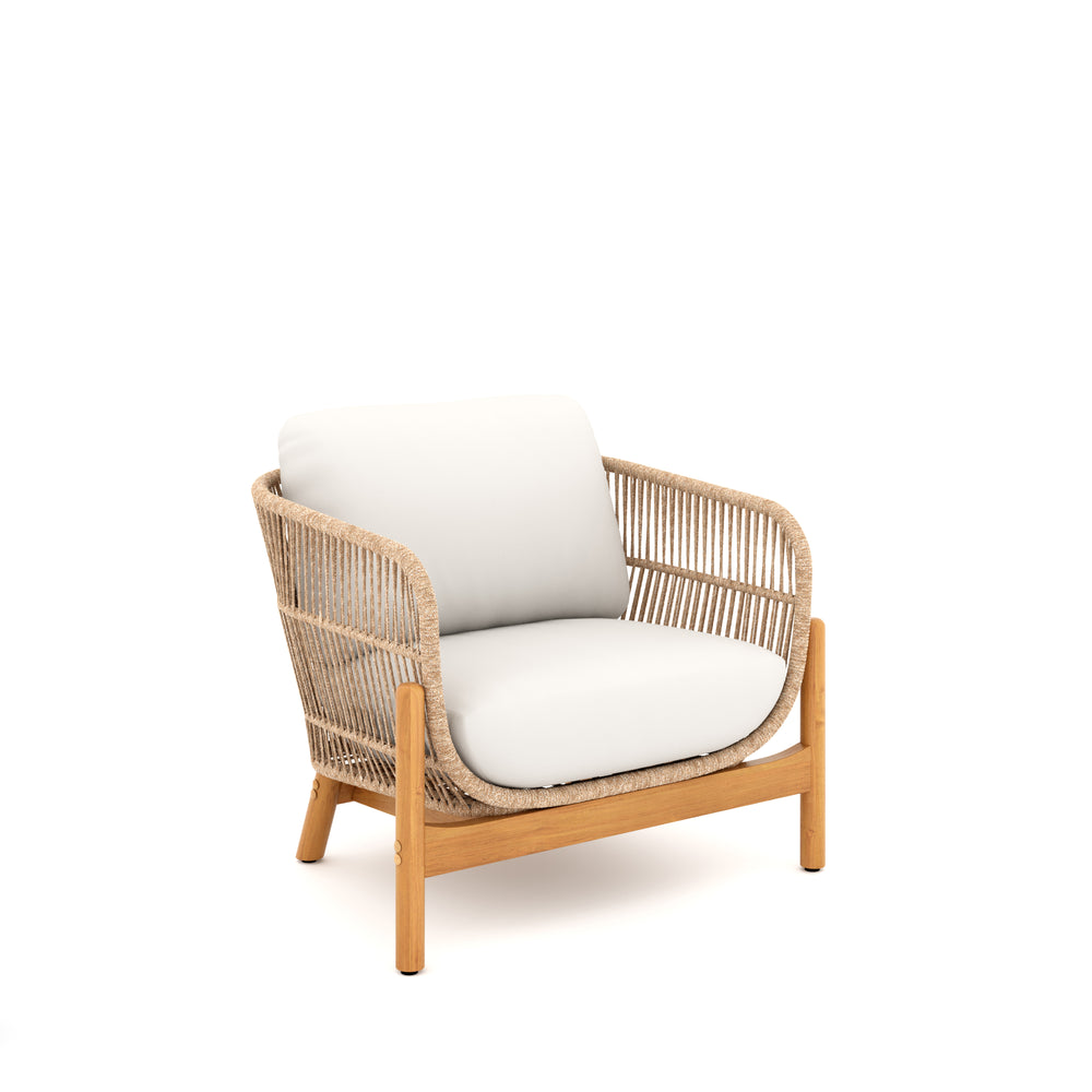 Solstice Rope Club  Chair-Linen Beige