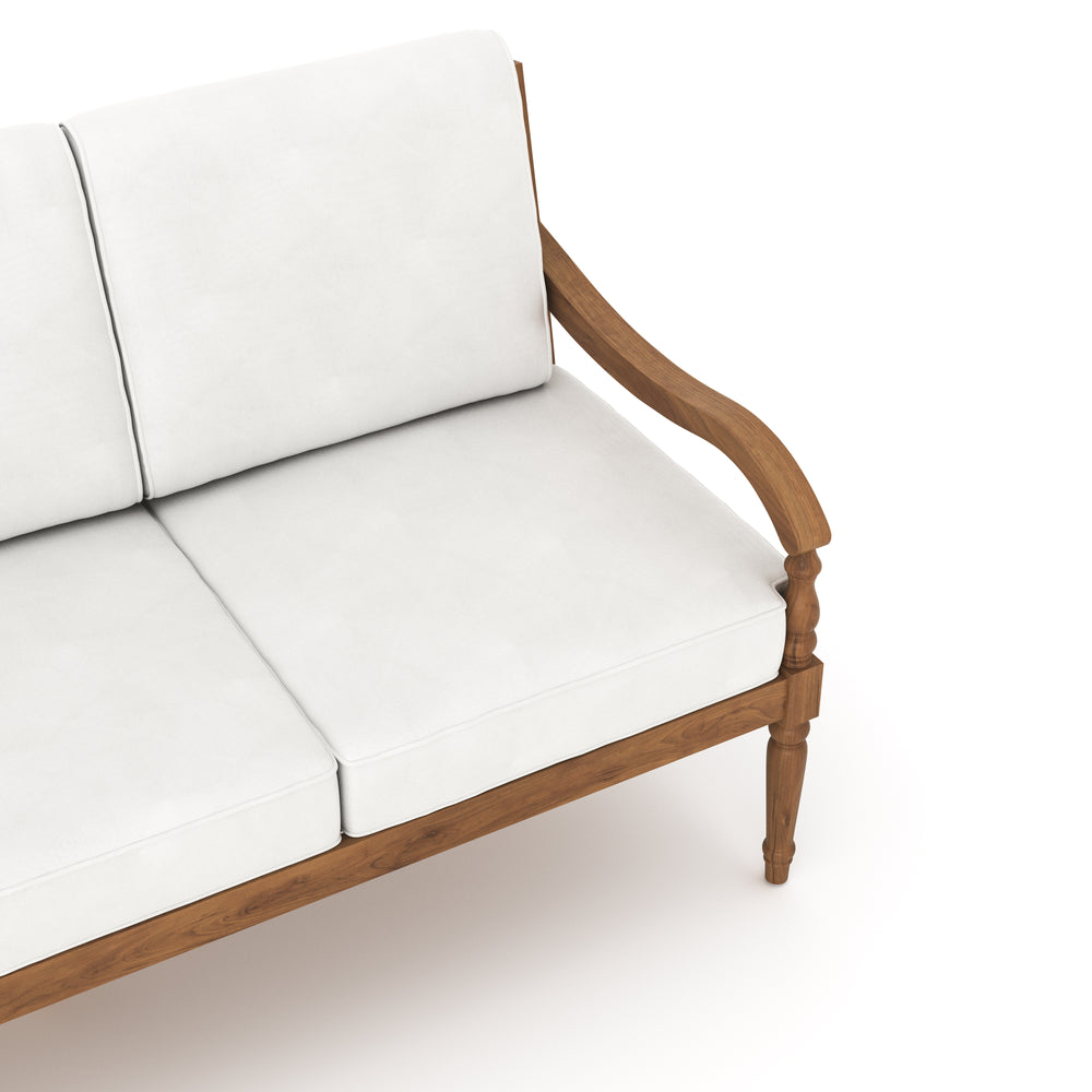 Savannah Sofa-White Linen