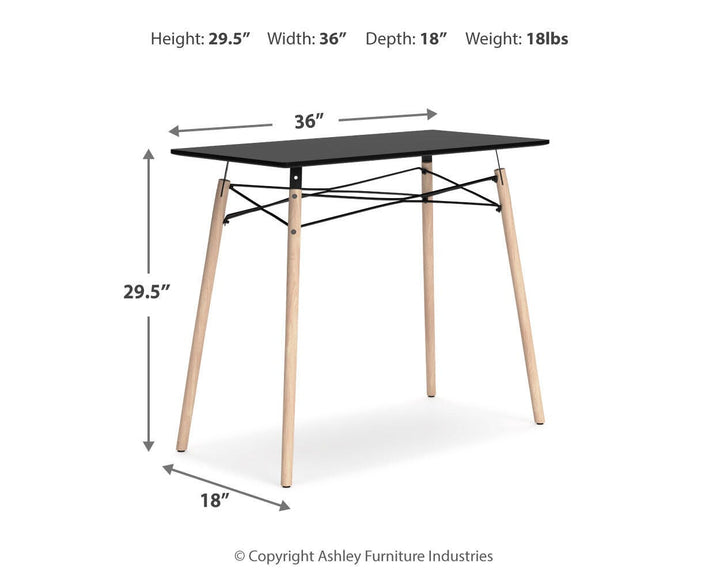 Jaspeni Home Office Desk - Black (9)