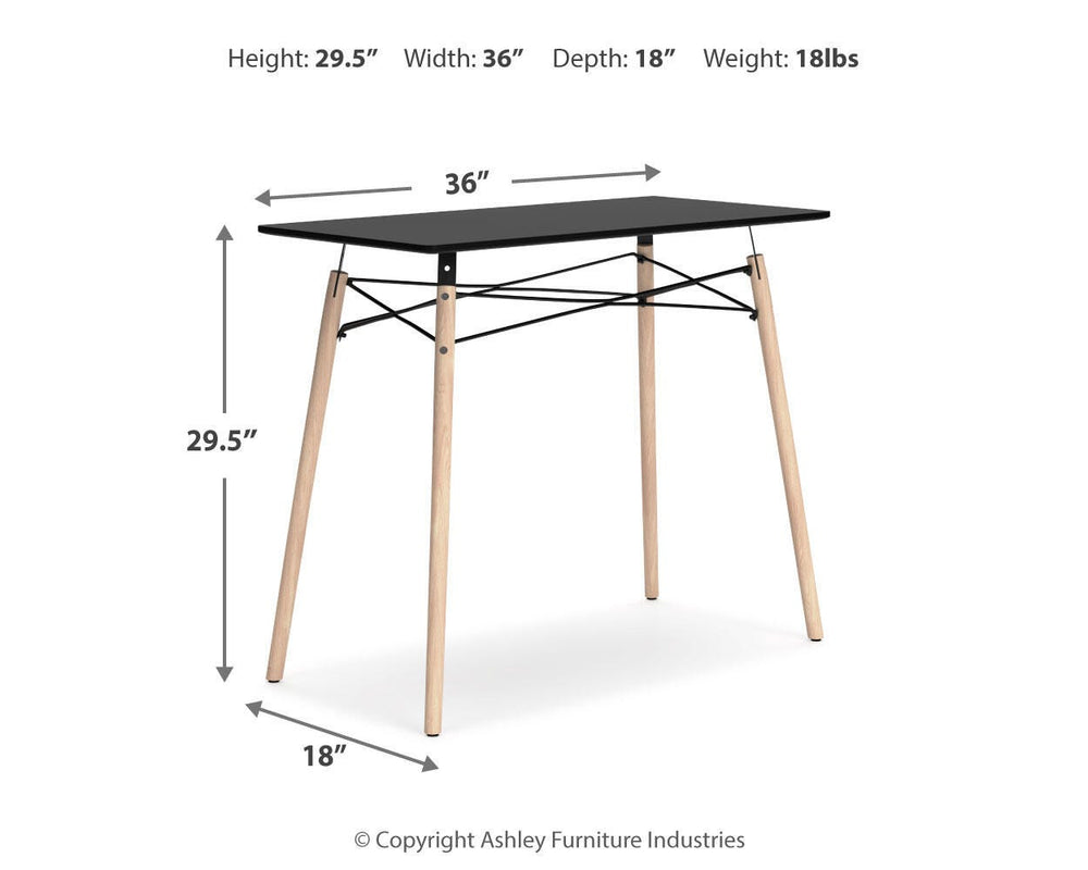 Jaspeni Home Office Desk - Black (9)