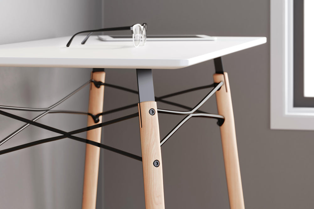 Jaspeni Home Office Desk - White (8)