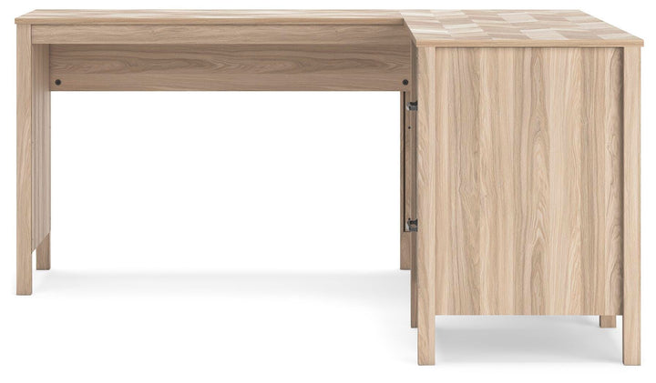 Battelle 60" Home Office Desk with Return - Light Brown (7)