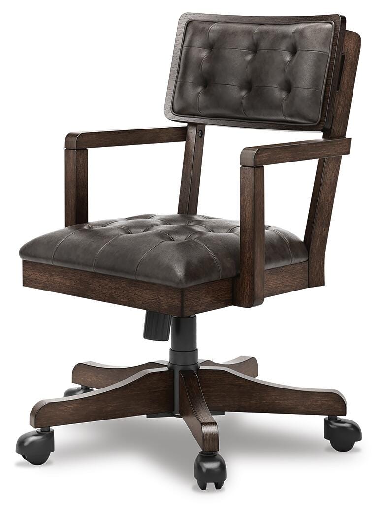 Breckington Home Office Desk Chair - Dark Brown (4)