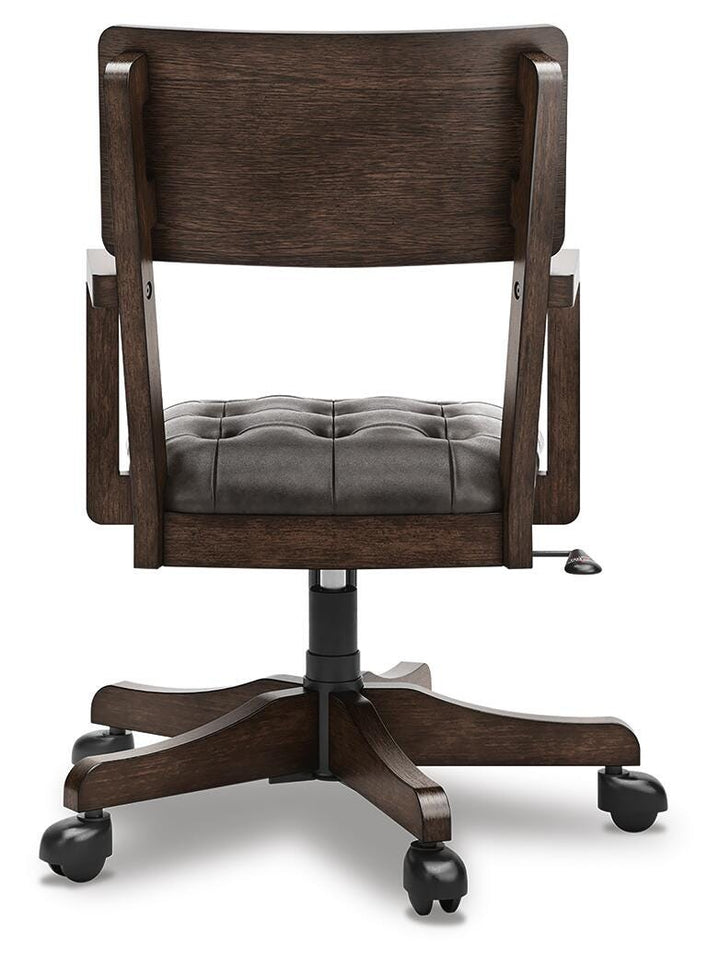 Breckington Home Office Desk Chair - Dark Brown (6)