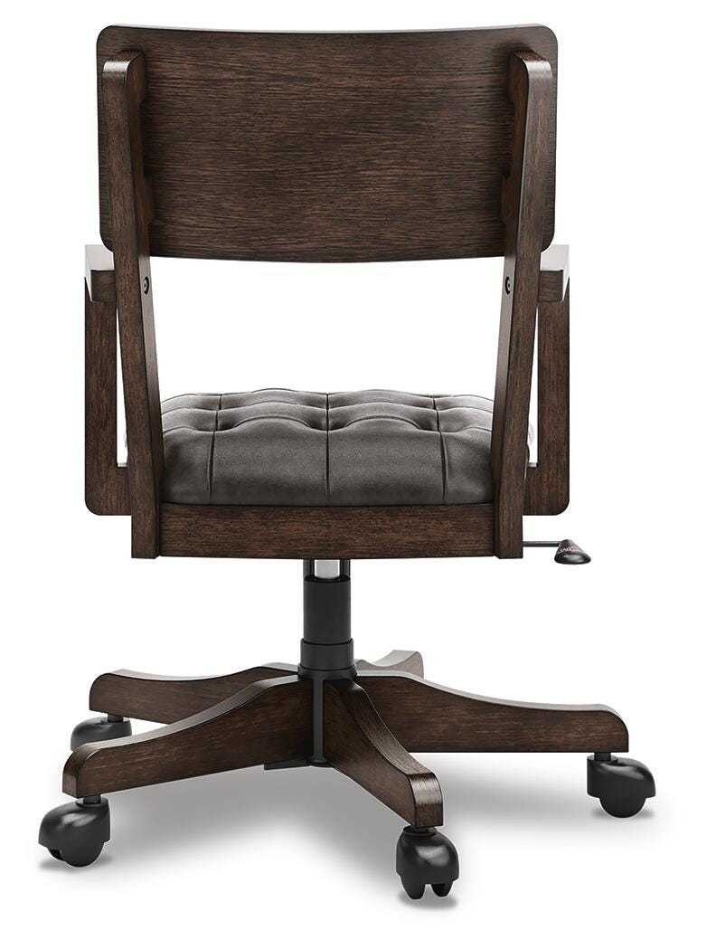 Breckington Home Office Desk Chair - Dark Brown (6)