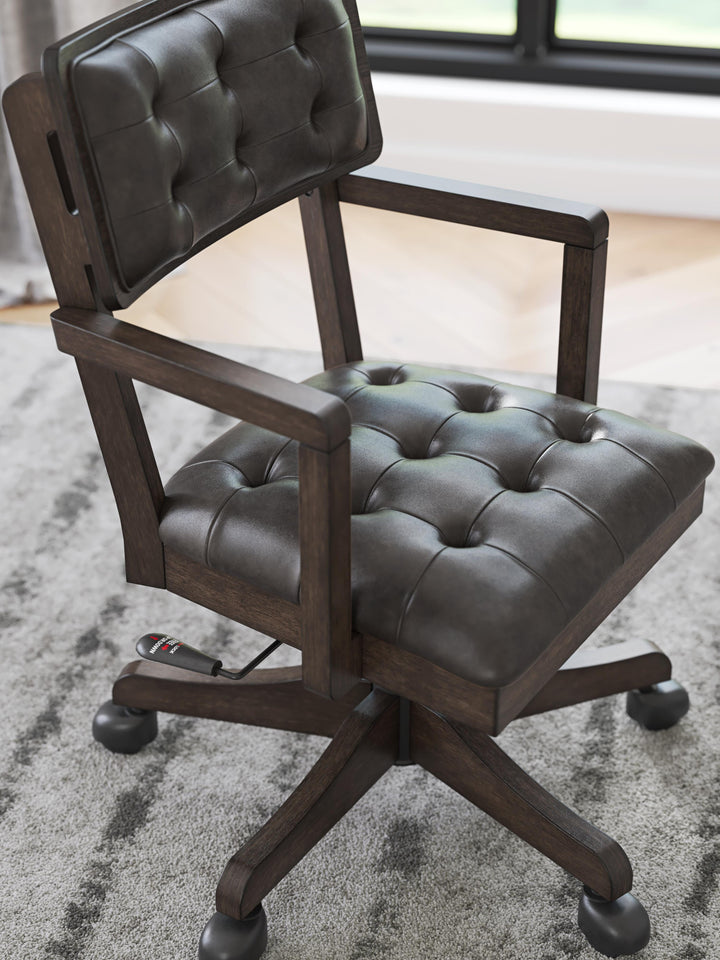 Breckington Home Office Desk Chair - Dark Brown (8)