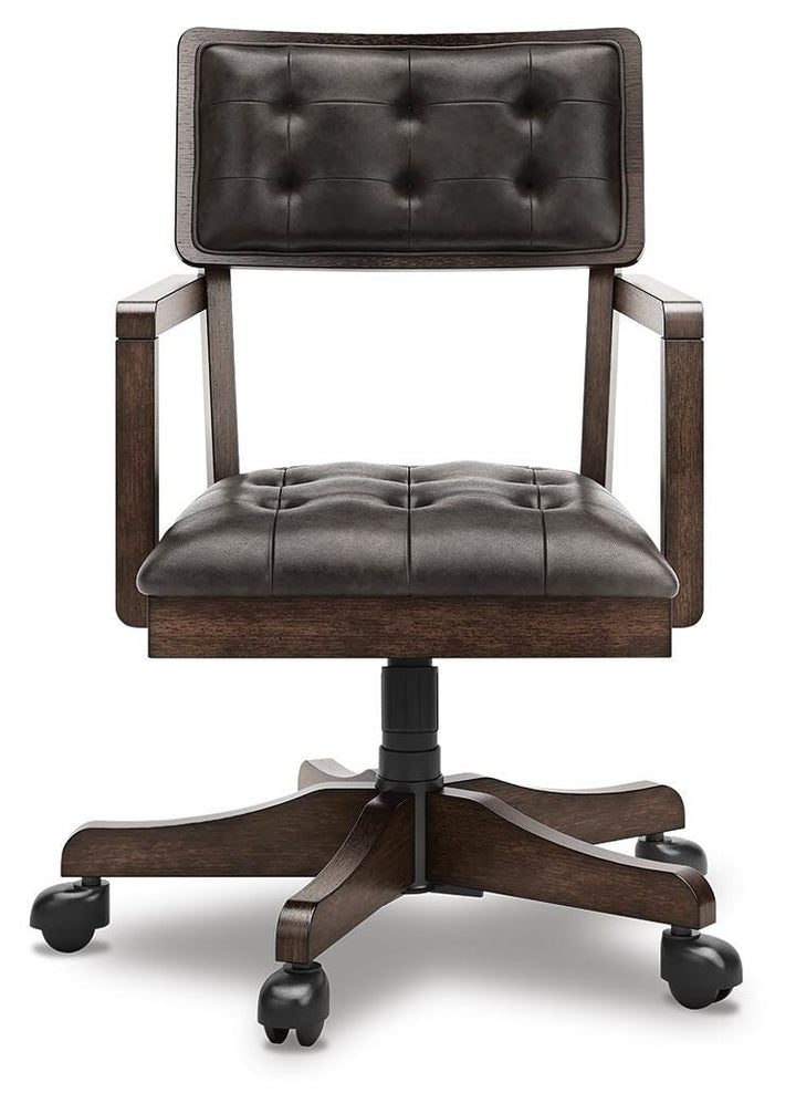 Breckington Home Office Desk Chair - Dark Brown (3)