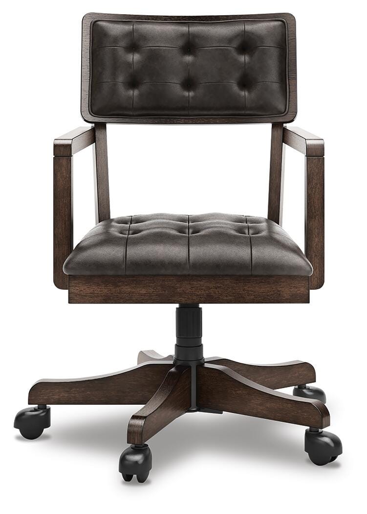 Breckington Home Office Desk Chair - Dark Brown (3)