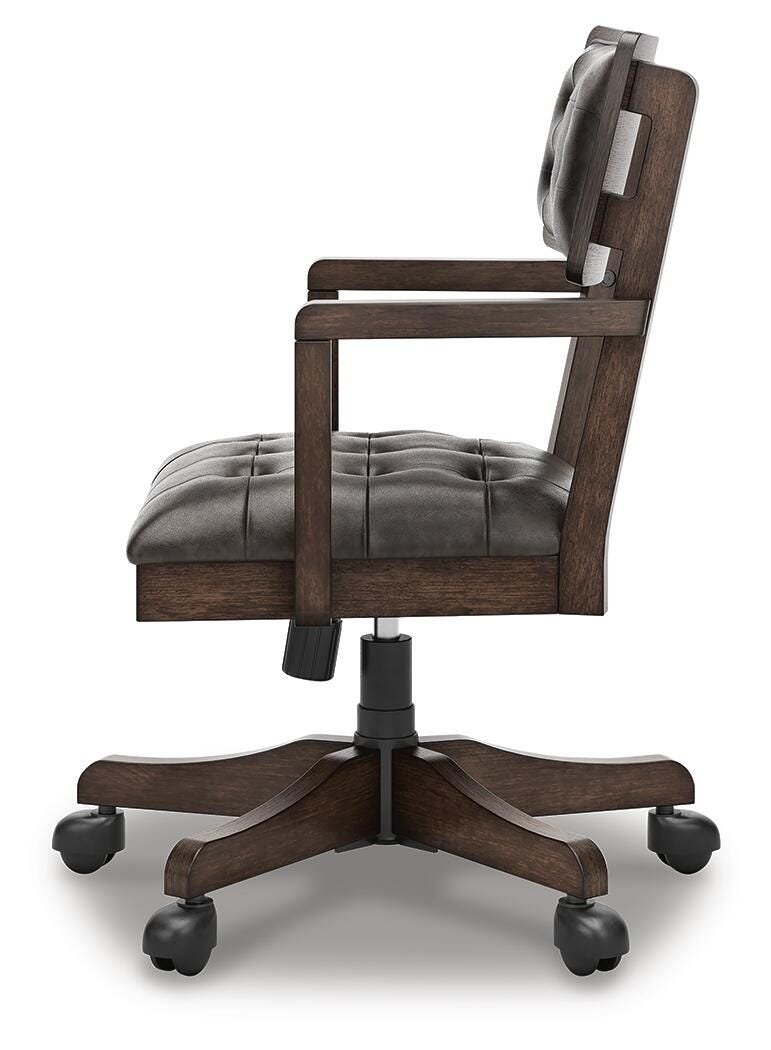 Breckington Home Office Desk Chair - Dark Brown (7)