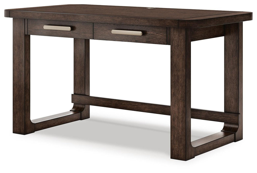 Breckington 56" Home Office Desk - Dark Brown (5)