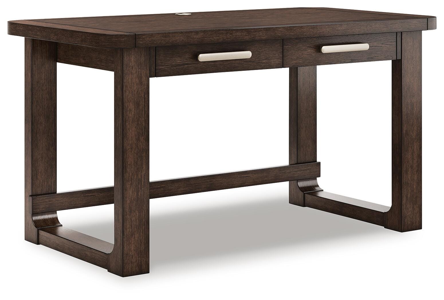 Breckington 56" Home Office Desk - Dark Brown (1)