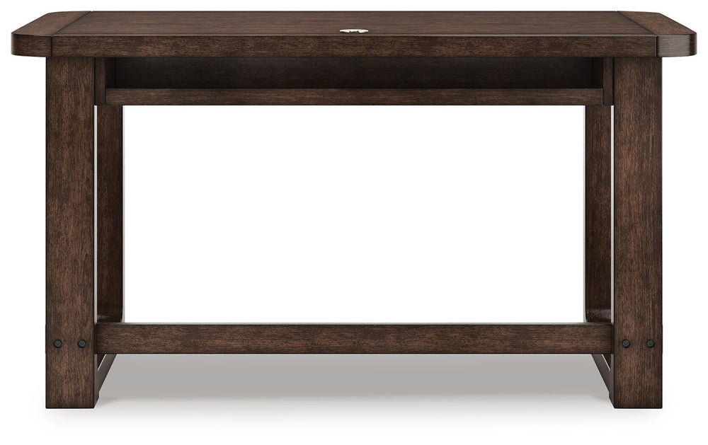 Breckington 56" Home Office Desk - Dark Brown (7)