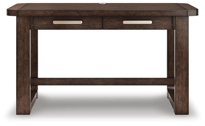 Breckington 56" Home Office Desk - Dark Brown (4)