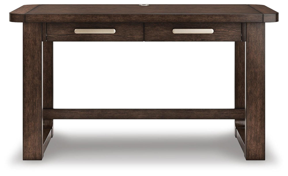 Breckington 56" Home Office Desk - Dark Brown (4)