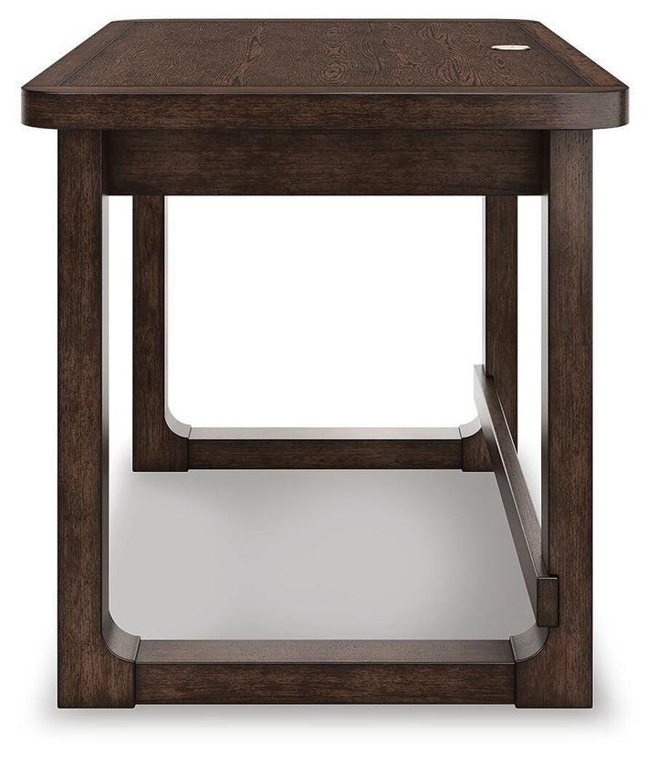 Breckington 56" Home Office Desk - Dark Brown (8)