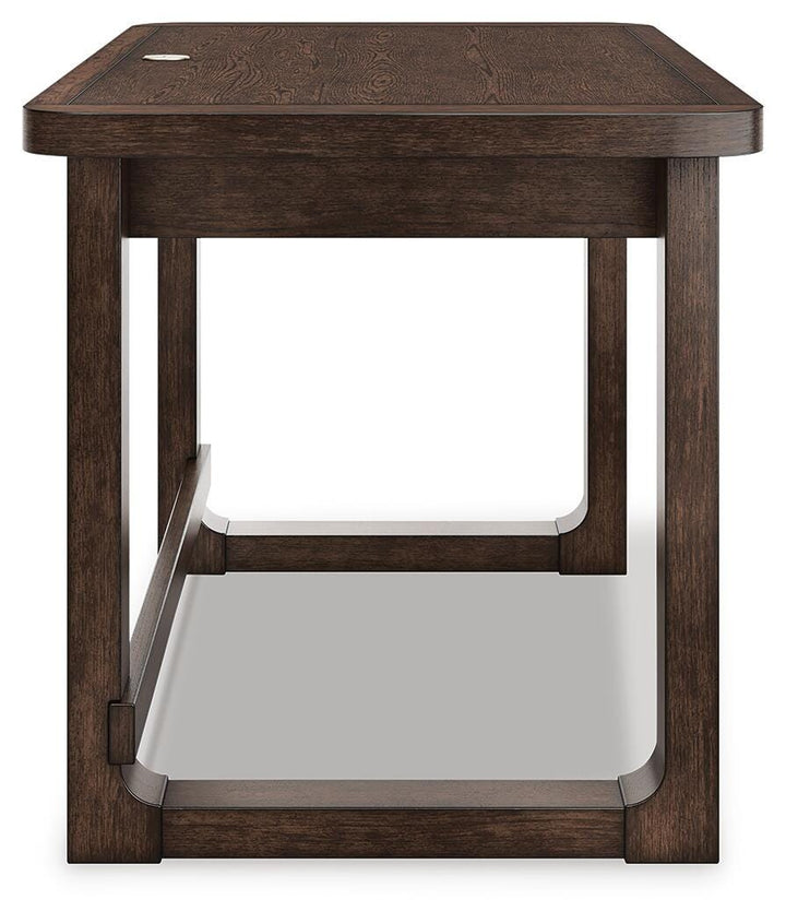 Breckington 56" Home Office Desk - Dark Brown (6)