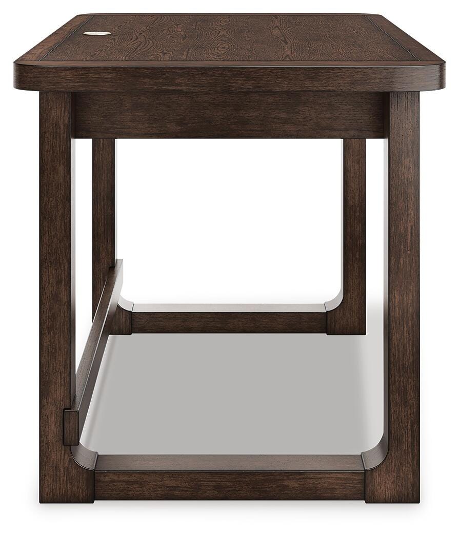 Breckington 56" Home Office Desk - Dark Brown (6)