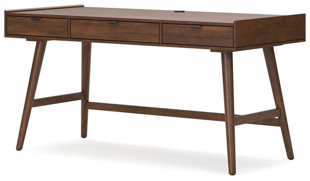 Lyncott 60" Home Office Desk - Dark Brown (1)