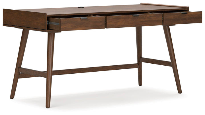 Lyncott 60" Home Office Desk - Dark Brown (4)