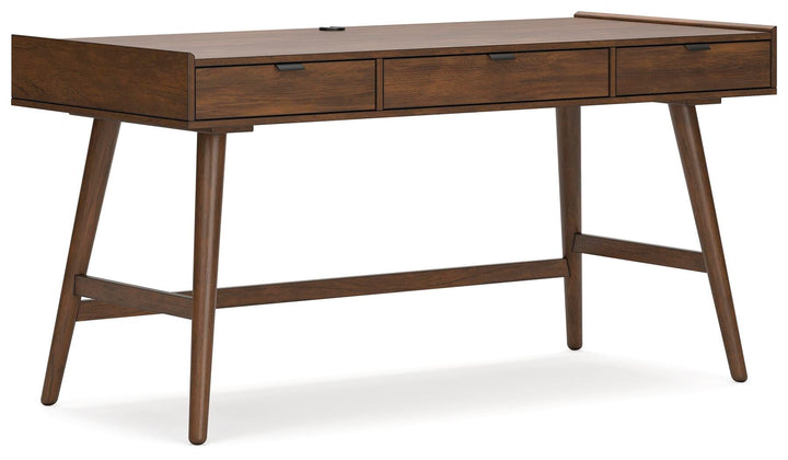 Lyncott 60" Home Office Desk - Dark Brown (3)