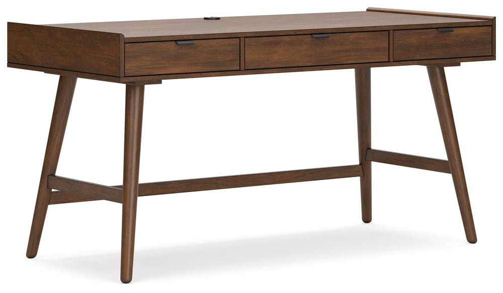 Lyncott 60" Home Office Desk - Dark Brown (3)