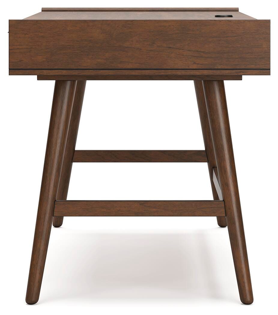 Lyncott 60" Home Office Desk - Dark Brown (7)