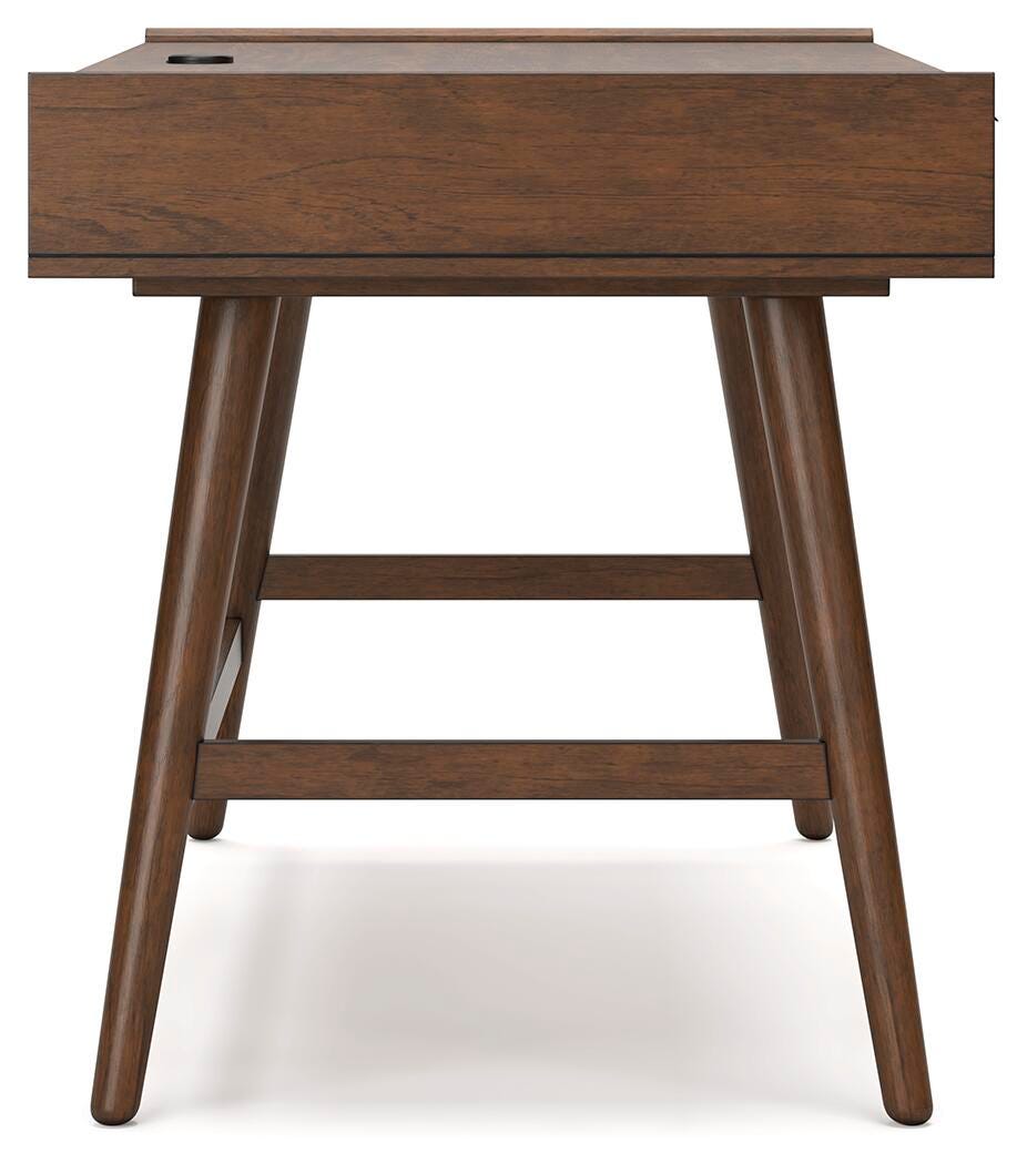 Lyncott 60" Home Office Desk - Dark Brown (8)