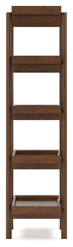 Lyncott 70" Bookcase - Dark Brown (7)