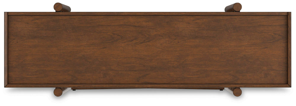 Lyncott 70" Bookcase - Dark Brown (8)