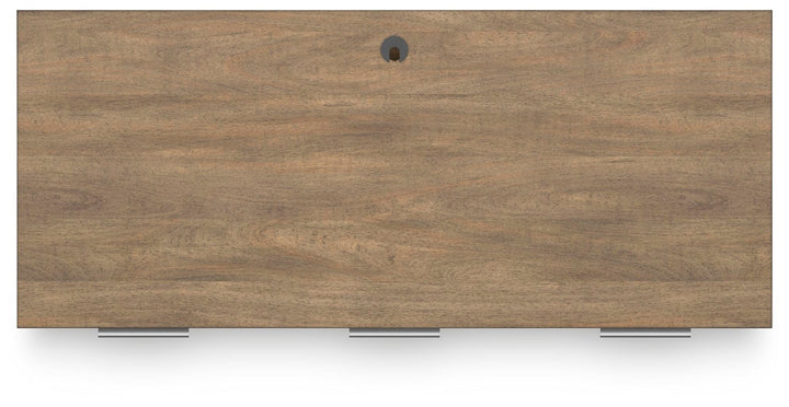 Montia 67" Home Office Desk - Light Brown (9)