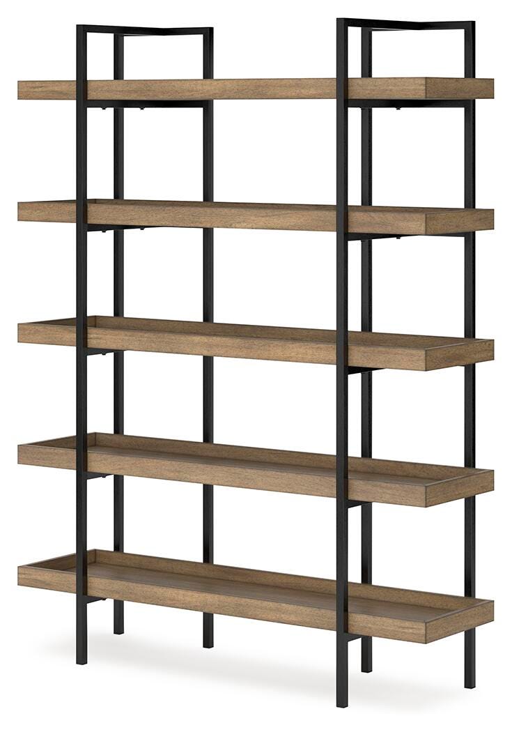 Montia 76" Bookcase - Light Brown (3)