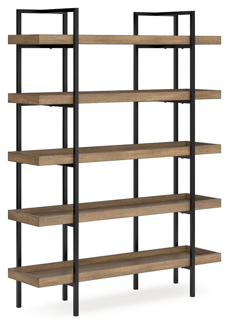Montia 76" Bookcase - Light Brown (1)