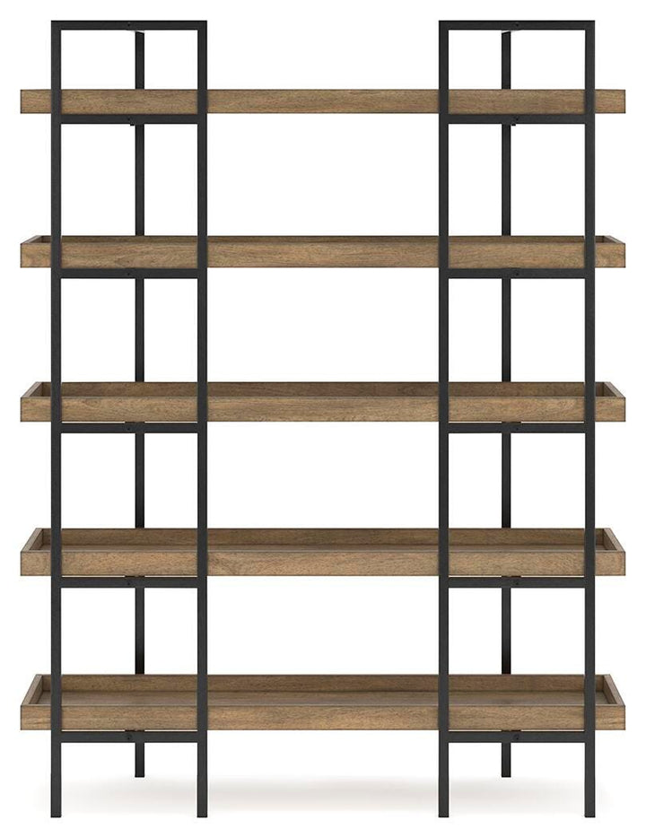 Montia 76" Bookcase - Light Brown (5)